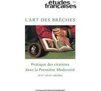 Etudes françaises vol 61 no 1 Pierre Lyraud (Auteur)