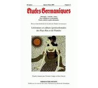 Etudes Germaniques N° 253, Janvier-Mars 2009 - Littérature Et Culture (Post)Coloniales Des Pays-Bas Et De Flandre