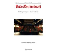 Études Germaniques - N°3-2025 - Études Germaniques ? Études Théâtrales