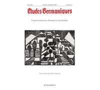 Études germaniques - N°4-2025: Expressionnismes flamand et néerlandais