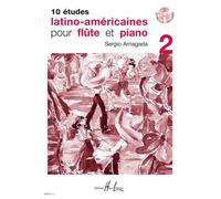 Etudes latino americaines (10) vol.2 + cd --- flute et piano
