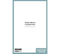 Etudes offertes à jacques flour - Collectif - Lgdj - broché - Etude