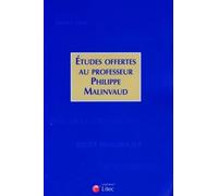Etudes Offertes Au Professeur Phillipe Malinvaud
