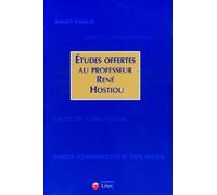 Etudes Offertes Au Professeur René Hostiou
