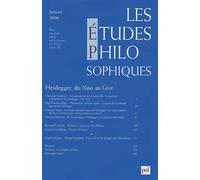 Études philosophiques 2006, n° 1 Heidegger, du Nous au Geist - Collectif - Puf - broché - Revue