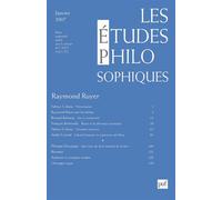 Études philosophiques 2007, n° 1 Tome 07 -1 - Collectif - Puf - broché - Revue