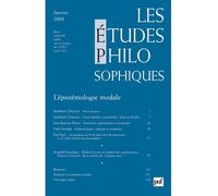 études philosophiques 2008, n° 1: L'épistémologie modale