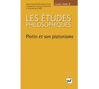 Études philosophiques 2009, n° 3 Plotin et son platonisme - Collectif - Puf - broché - Revue