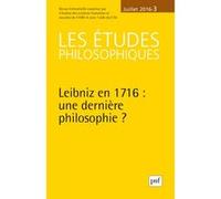 Études philosophiques 2016 Collectif (Auteur)