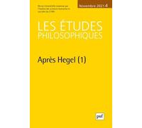 Etudes Philosophiques 2021, N.4