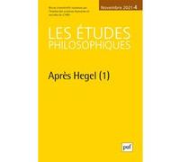 Etudes philosophiques 2021, n.4