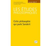 ETUDES PHILOSOPHIQUES 2025, N.1