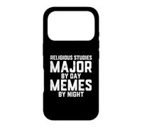 Études religieuses Major by Day Memes Night Religion Sudent Coque pour iPhone 17 Pro