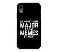 Études religieuses Major by Day Memes Night Religion Sudent Coque pour iPhone XR