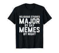 Études religieuses Major by Day Memes Night Religion Sudent T-Shirt