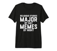 Études religieuses Major by Day Memes Night Religion Sudent T-Shirt Haut de Gamme
