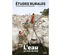 Études rurales n°211 - L'eau en Asie du Sud - Olivia Aubriot - Ecole Des Hautes Etudes En Sciences Sociales - broché - Revue
