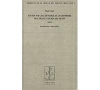 Etudes Sur La Lexicologie Et La Grammaire Du Langage Naturel Des Signes