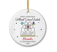 Étudiant De 1Ère Année en Science Politique Ornement Suspendu Mignon Décoration De Noël A Suspendre avec Ficelle Pendentif De Noël pour Salon Fête Jardin