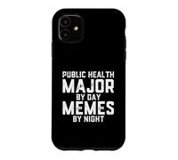 Étudiant en épidémiologie majeure en santé publique par Jour Memes Night Coque pour iPhone 11