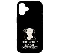 Étudiant en philosophie Existentiel Overthinking Cogito Ergo Sum Coque pour iPhone 16
