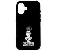 Étudiant en philosophie Existentiel Overthinking Cogito Ergo Sum Coque pour iPhone 16