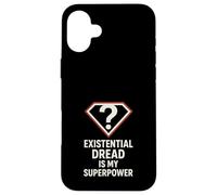 Étudiant en philosophie Existentiel Overthinking Cogito Ergo Sum Coque pour iPhone 16 Plus