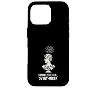 Étudiant en philosophie Existentiel Overthinking Cogito Ergo Sum Coque pour iPhone 16 Pro