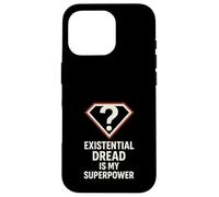 Étudiant en philosophie Existentiel Overthinking Cogito Ergo Sum Coque pour iPhone 16 Pro