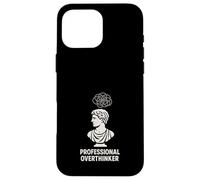 Étudiant en philosophie Existentiel Overthinking Cogito Ergo Sum Coque pour iPhone 16 Pro Max