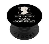 Étudiant en philosophie Existentiel Overthinking Cogito Ergo Sum PopSockets PopGrip Adhésif