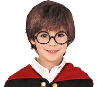 Etudiant Magique Halloween Perruque Cheveux Magiques Bruns Pour Les Petits Magiciens Aventures Féeriques Coiffure Pour Les Enfants Enchantés Fête Costumée, Couleur : Marron