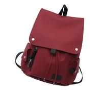 Étudiant Polyvalent PU À Résistant À L'eau Volet Top Trawstring Daypack Book Baber Pour D'études Essentiels Quotidien