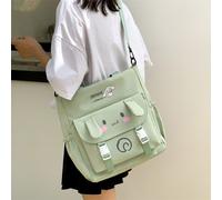 Étudiant Sac D'école Sac De Messager Fille Petit Sac De Classe Frais Étudiant Décontracté Sac A Bandouliere Mignon Simple Sac De Messager-Vert