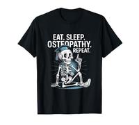 Étudiante récurrente en ostéopathie Eat Sleep T-Shirt