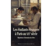 ETUDIANTS ETRANGERS A PARIS AU XIXE SIECLE