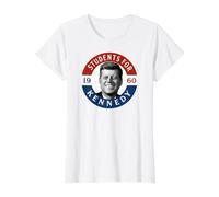 Étudiants pour Kennedy 1960 T-Shirt Graphique avec Valeur, Femme, Blanc, XL