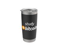 Étudier Bitcoin - Citation célèbre de Bitcoin Gobelet isotherme en acier inoxydable double paroi