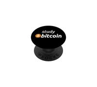 Étudier Bitcoin - Citation célèbre de Bitcoin PopSockets PopGrip Adhésif
