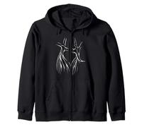 Étudier la Silhouette Blanche du mysticisme derviche Sweat à Capuche