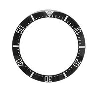 ETUELNOPT Bague d'insertion de lunette en céramique, Insert de lunette montre en céramique 40 mm noir universel