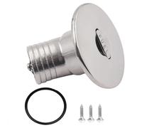 ETUELNOPT Bouchon de réservoir Diesel, Bouchon de Remplissage Pont Marin 38mm, col coudé en Acier Inoxydable 316 for Carburant, gaz, Eau et Terre