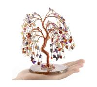 ETUELNOPT Brûleur d'encens en céramique, Arbre en Cristal Feng Shui bonsaï, décoration de Maison et Bureau, Multicolore, Plusieurs Tailles(Multi Colored 1,6 cm)