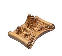 ETUELNOPT Brûleur d'encens en céramique, Brûleur d'encens à Reflux en céramique Jaune 17x10.4x6.5cm méditation de Yoga Style Chinois