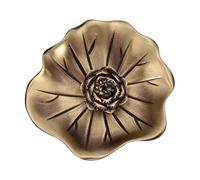 ETUELNOPT Brûleur d'encens en céramique, Porte-brûleur d'encens Lotus for bâton et cône en cuivre, méditation à Domicile, Yoga