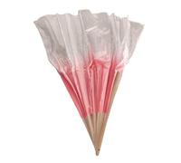 ETUELNOPT Éventail chinois pliable, Éventail de danse du ventre pliant avec ruban soie, longs éventails pliants à main(Cloth 20cm)