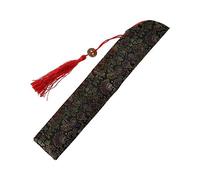 ETUELNOPT Éventail chinois pliable, Pochette d'éventail pliante en tissu de soie multicolore(2)