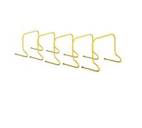 ETUELNOPT Les Obstacles de Formation, Agilité Haies 5 pièces Multicolore 23/30 cm équipement d'entraînement de Football Vitesse Portable(5Pcs 23cm Yellow)