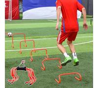 ETUELNOPT Les Obstacles de Formation, Agility Hurdles 5-Pack 15-50cm Entraînement de Vitesse for Les athlètes Football(40cm(15.7"))