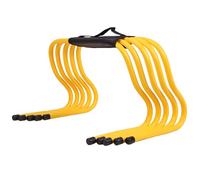 ETUELNOPT Les Obstacles de Formation, Agility Hurdles Lot de 5 Sangles Transport Multicolores for Terrain d'athlétisme intérieur et extérieur 15-50 cm(Yellow,30cm (11 3/4"))